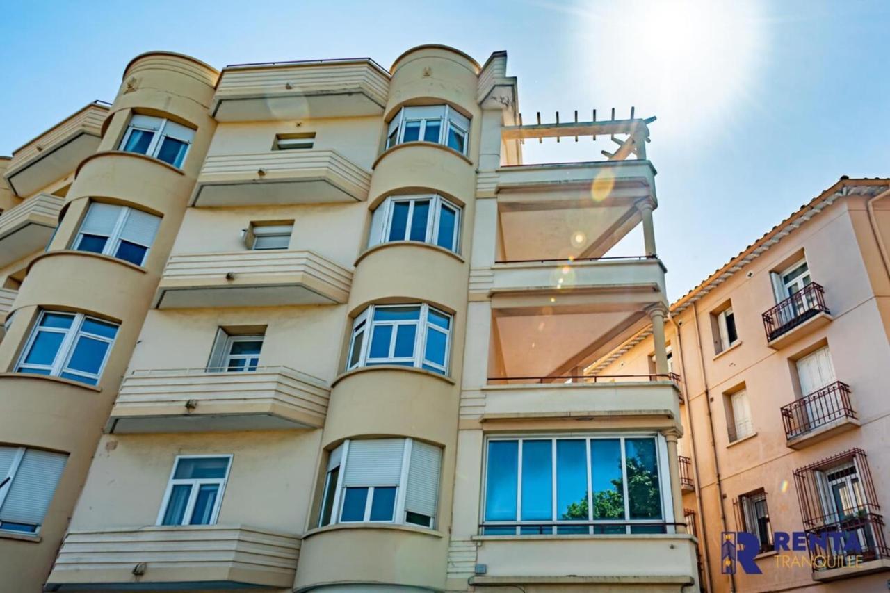Ferienwohnung Sous Le Signe De L'Art Deco Vue Magnifique Perpignan Exterior foto