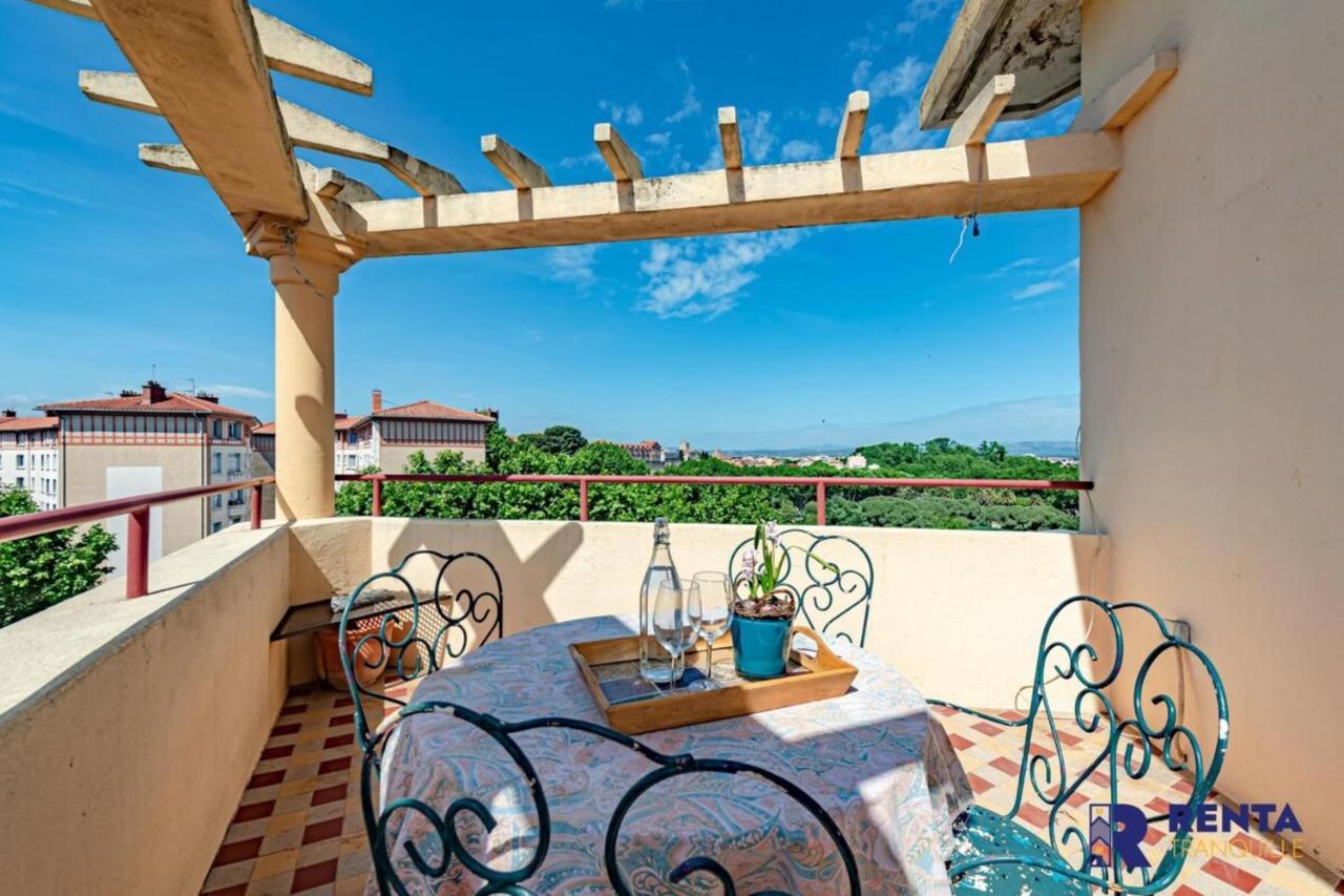 Ferienwohnung Sous Le Signe De L'Art Deco Vue Magnifique Perpignan Exterior foto
